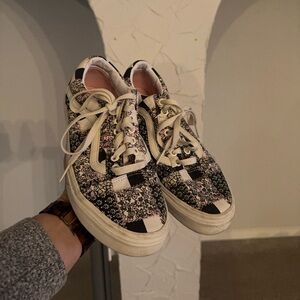 Size 9 Floral Patchwork Vans